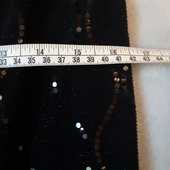Stunning Frank Lyman Black Sequin elastic waist skirt Size 10 - Picture 8 of 12